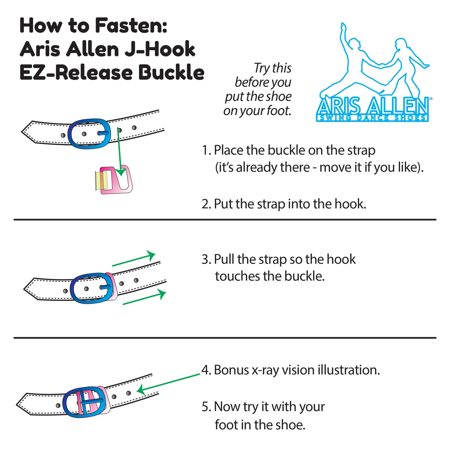 Aris Allen Black and White T-Strap Dance Shoes