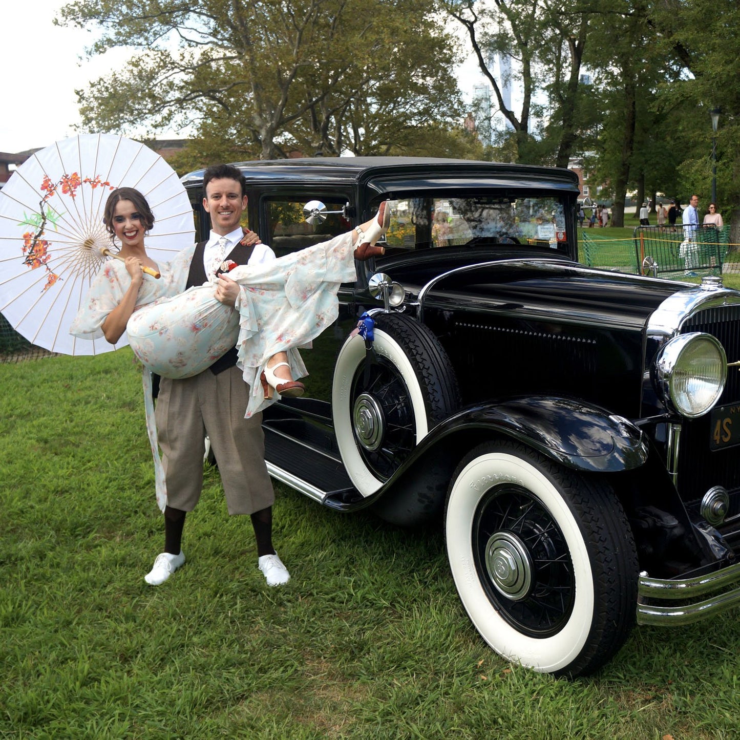 Classic car dance couple JALP captoes and Mary Jane heels