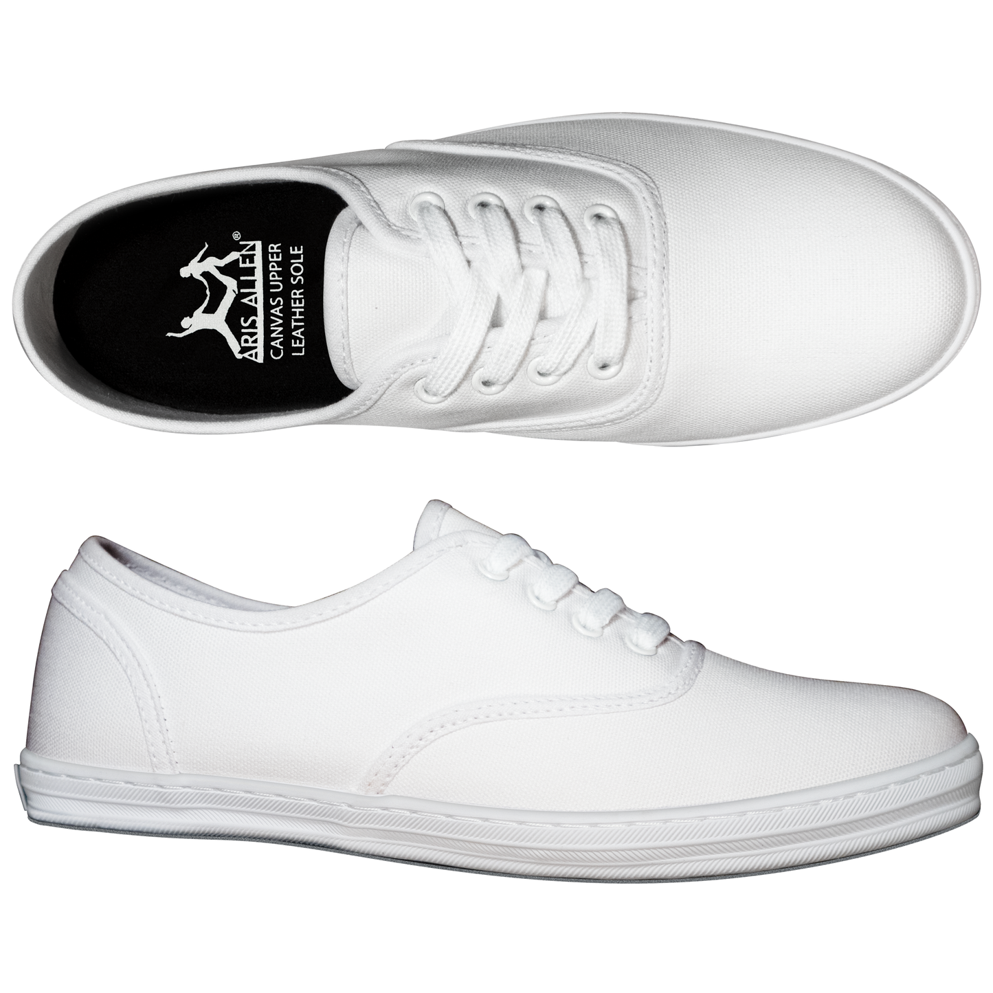 Aris Allen Women’s White Classic Canvas Dance Sneaker