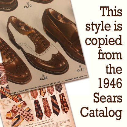 1946 Sears Catalog with Men's Wingtip Shoes