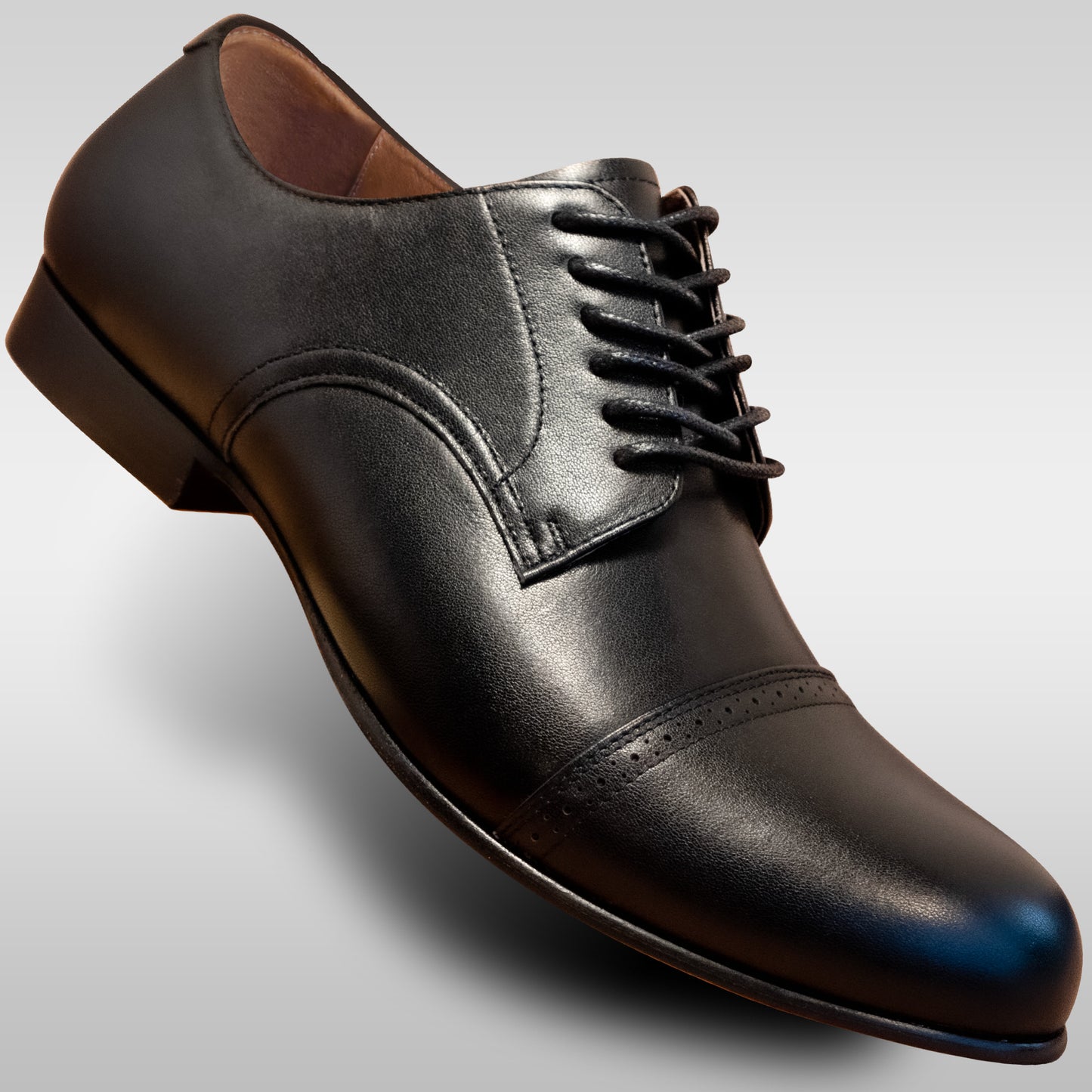 Aris Allen Men's 1932 Black Captoe Swing Dance Shoes