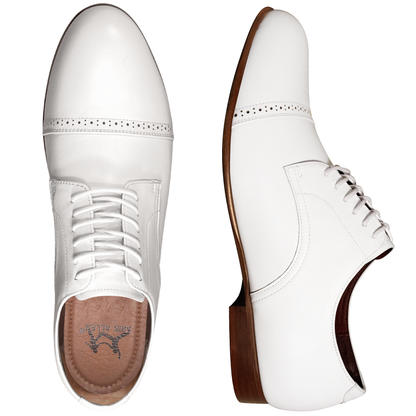 Aris Allen 1932 White Captoe Swing Dance Shoes
