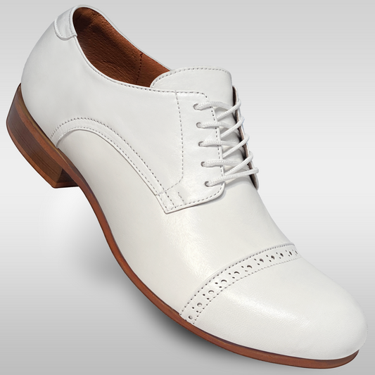 Aris Allen Men's 1932 White Captoe Swing Dance Shoes