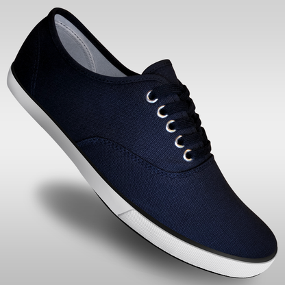 Aris Allen Men's Navy Blue Classic Canvas Dance Sneakers - *Limited Sizes*