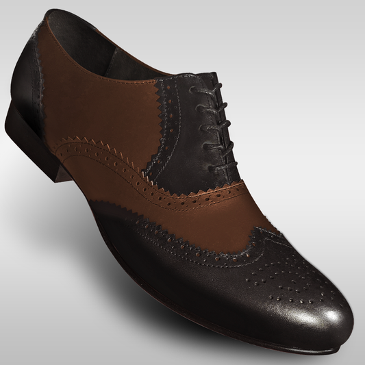 Aris Allen Men's 1946 Black and Brown Wingtip Dance Shoes *Size 10 only*