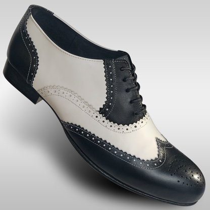 Aris Allen Men's 1946 Black and White Spectator Wingtip Dance Shoes *Closeout*