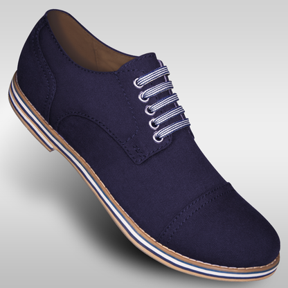 Aris Allen Men's Navy Blue Canvas Captoe Dance Shoes - *Limited Sizes*